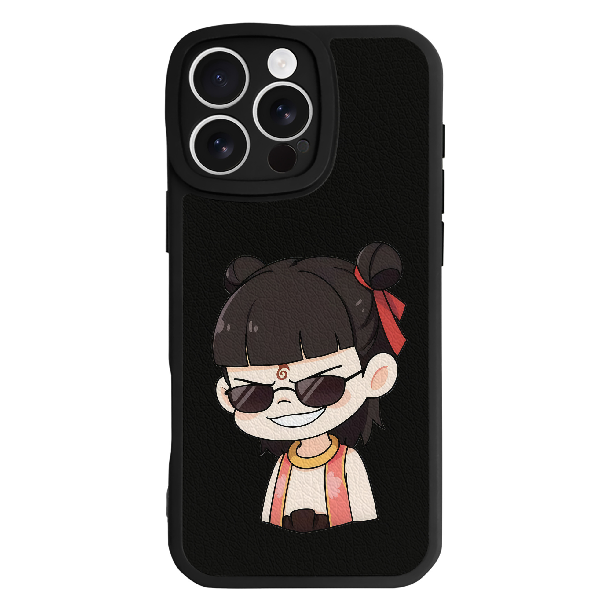 （画像用） Ne Zha 2 ナタ 魔童の大暴れ 【iPhone 16シリーズ対応】シリコンスマホケース（レザー調） 材質：シリコン